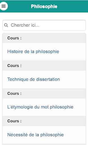 Cours de Philosophie 1