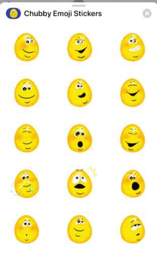 Emoji joufflu autocollants 2