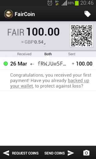 FairCoin Wallet 1