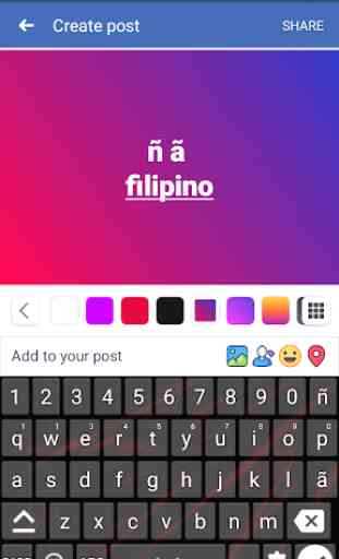 Filipino English Keyboard  : Infra Keyboard 2