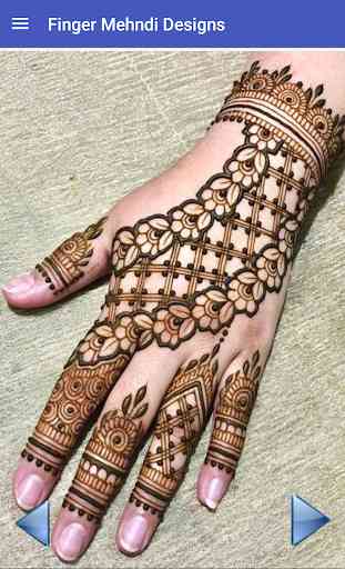 Fingers Mehndi Designs 4