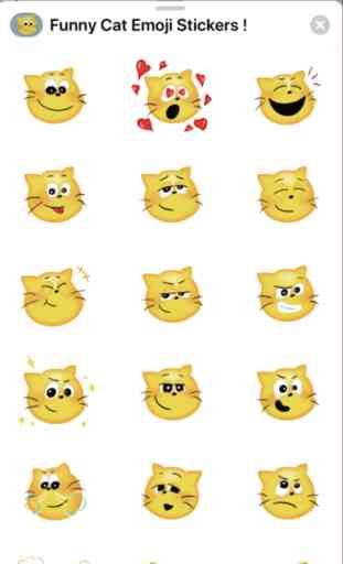 Funny Cat Emoji autocollants ! 2