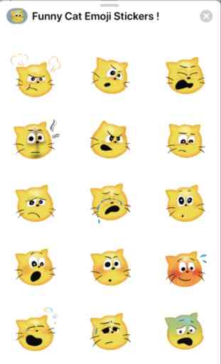Funny Cat Emoji autocollants ! 3
