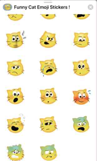 Funny Cat Emoji autocollants ! 4
