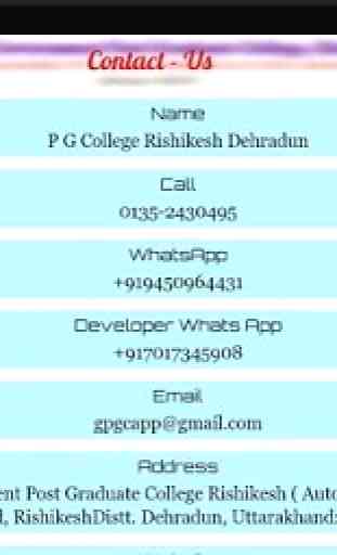 Govt. P G College Rishikesh Official App 2