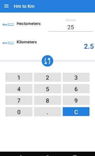 Hectometers to Kilometers / Hm to Km Converter 1