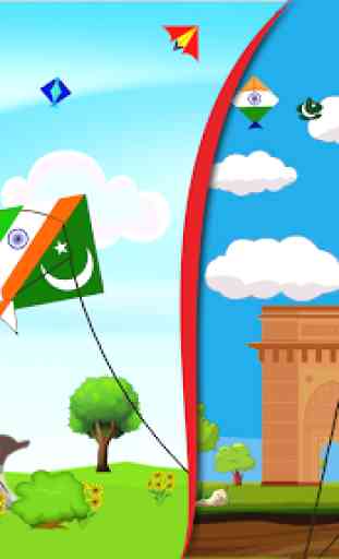 India Vs Pakistan Patangbazi : kite flying games 1