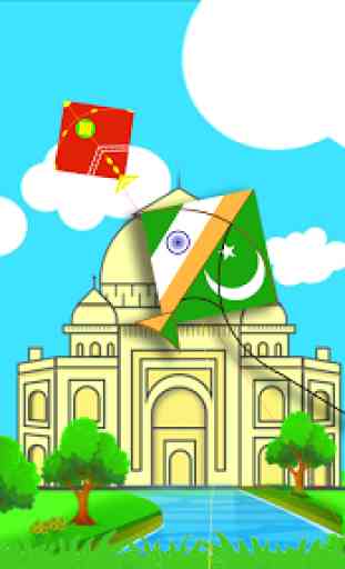India Vs Pakistan Patangbazi : kite flying games 3