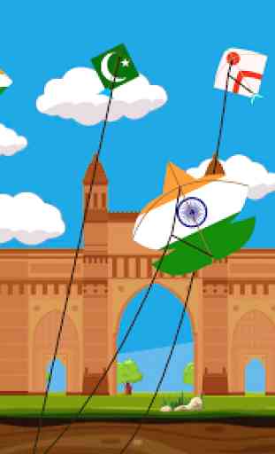 India Vs Pakistan Patangbazi : kite flying games 4