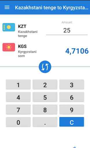Kazakhstani tenge to Kyrgyzstani som / KZT to KGS 1