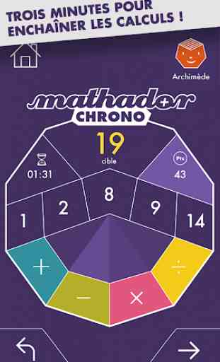 Mathador Chrono - Jeu de calcul mental 2