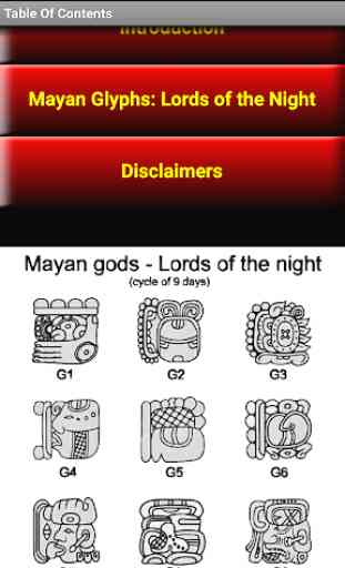 Mayan Glyphs: Lords of the Night (Maya Calendar) 3