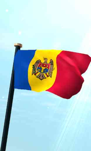 Moldova Drapeau 3D Gratuit 1