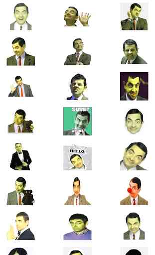 Mr. Bean Funny Stickers 1