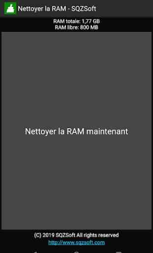 Nettoyer la RAM - SQZSoft 1