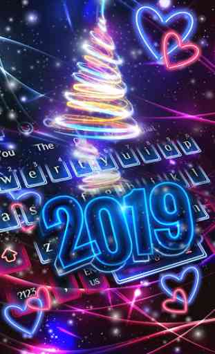 New Year 2019 Keyboard Theme 1