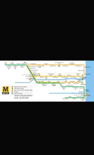 Newcastle Metro Map 1