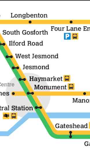 Newcastle Metro Map 3