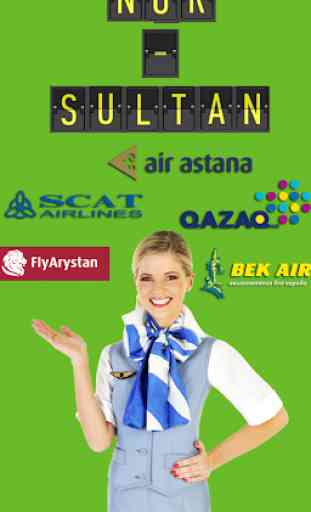 Online timetable Airport Astana Nursultan TSE 1