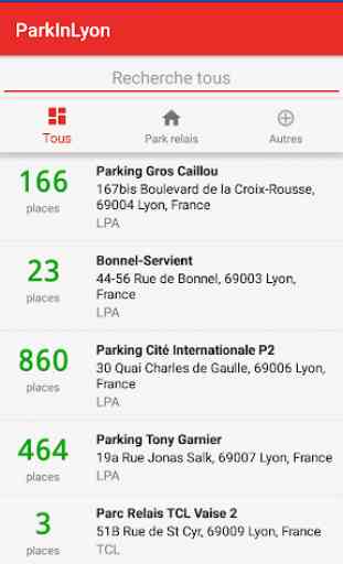 Parkinlyon - Les parkings de Lyon en temps réel 1