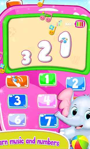 Pink Baby Phone & Tablet-Learn Numbers And Music 2