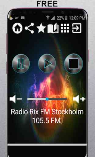 Radio FM Stockholm 105.5 FM SV App Radio Grati 1