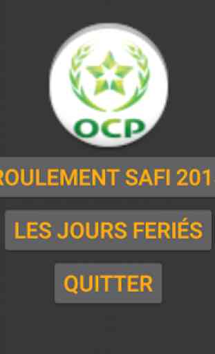 Roulement OCP Safi 2018 3