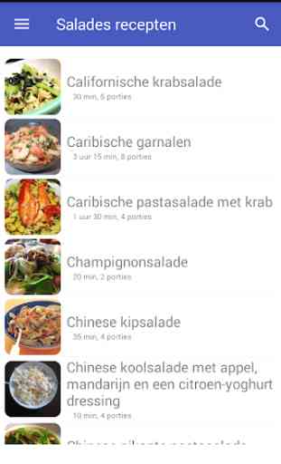 Salades recepten app nederlands gratis cookbook 1