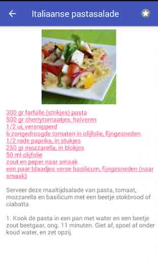 Salades recepten app nederlands gratis cookbook 2