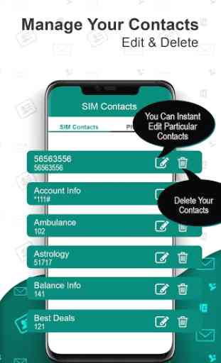 Sim & Contact Details 3