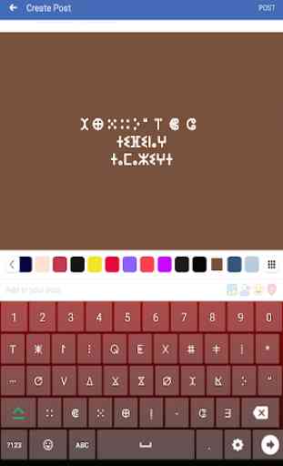 Tifinagh (Berber) English Keyboard Infra Keyboard 3