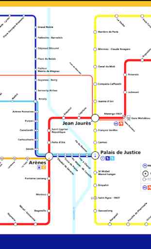 Toulouse Metro & Tram Map 2