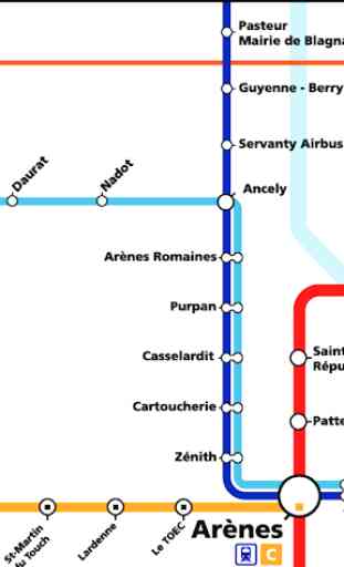 Toulouse Metro & Tram Map 3