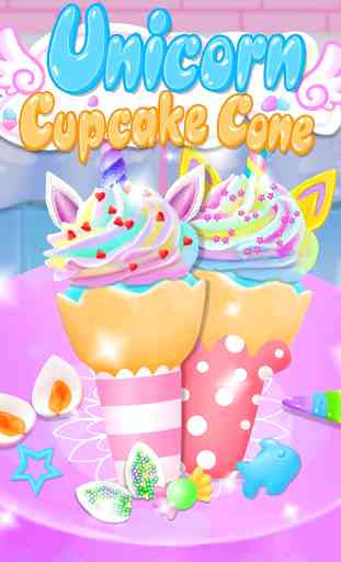 Unicorn Cupcake - Trendy Rainbow Unicorn Food 1