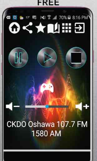 CKDO Oshawa 107.7 FM 1580 AM CA App Radio Free Lis 1
