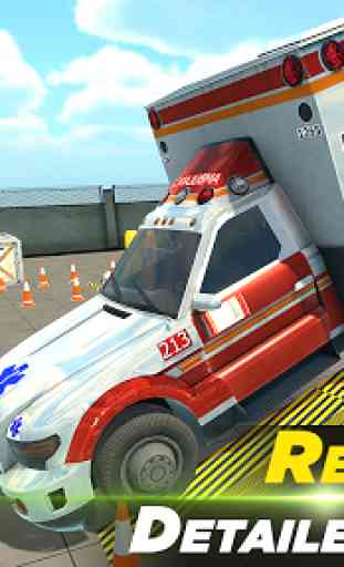 Ambulance Parking Game Simulator 3D 3