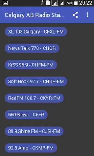 Calgary AB Radio Stations 1