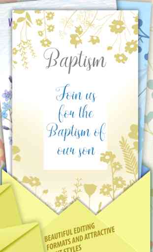 Carte d'Invitation Baptême 4