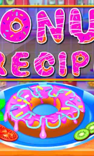 Donut Recipe - Cooking Game 1
