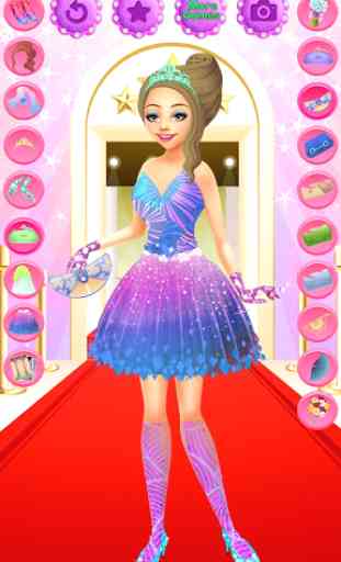 Fashion Dressup : Red Carpet Cinderella . No Ads ! 4