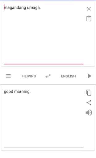 Filipino Tagalog English Translator 2