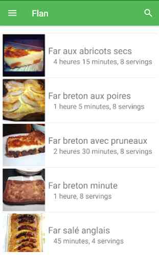 Flan avec calories recettes en français gratuities 3
