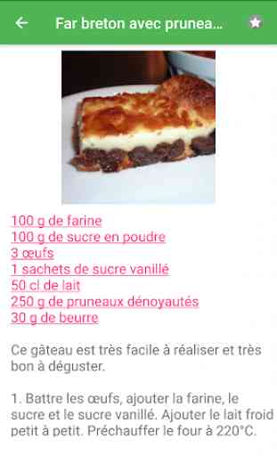 Flan avec calories recettes en français gratuities 4