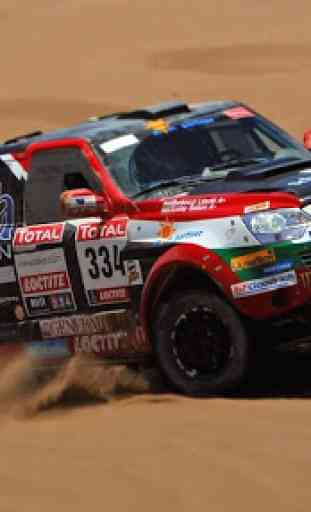 Fond d'écran de course de rallye dans le désert 4