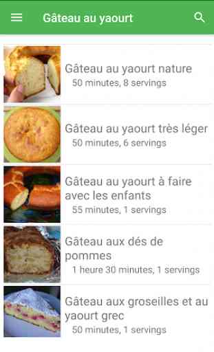 Gâteau au yaourt avec calories recettes français. 4