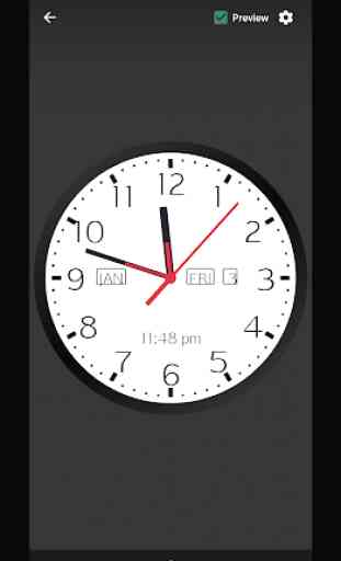 Horloge analogique Live Wallpaper 1