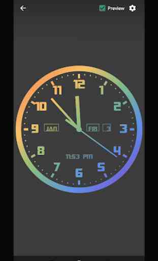 Horloge analogique Live Wallpaper 2