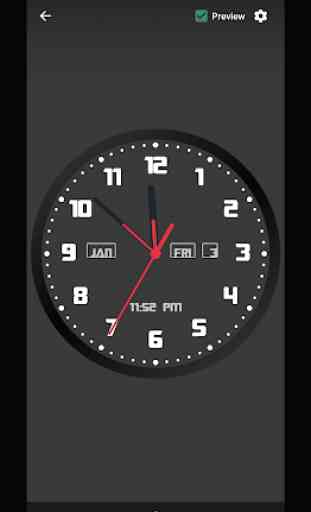 Horloge analogique Live Wallpaper 4