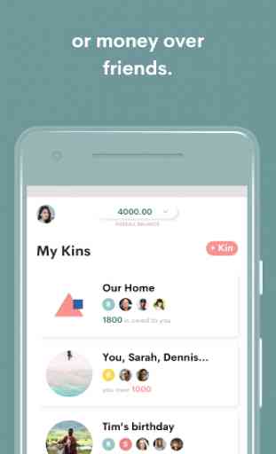 Kin - Share home, friends & travel expenses 3