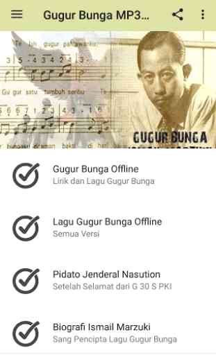 Lagu Gugur Bunga MP3 OFFLINE 1